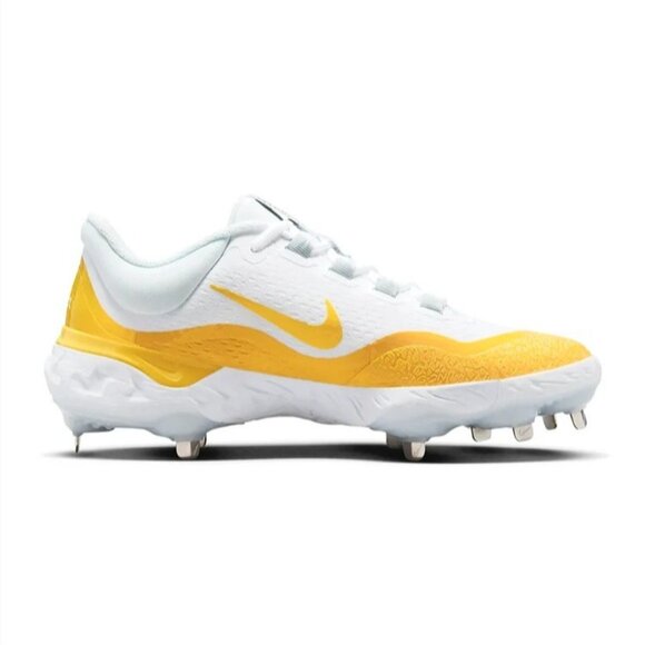 Nike Mens Alpha Huarache Elite 4 Metal Baseball Cleats DR6851-100 Yellow Size 7 - Picture 4 of 10